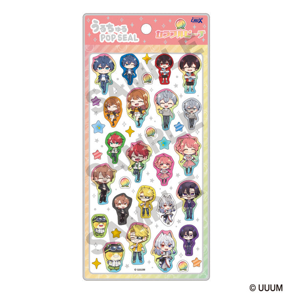 『カラフルピーチ』うるちゅるPOP SEAL 笑顔 ミニキャラ