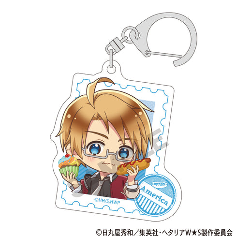 『ヘタリア World★Stars』トレーディングアクリルキーホルダー 食べ歩きグルメ ミニキャラ【BOX】