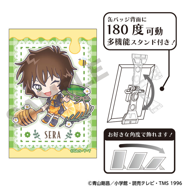 『名探偵コナン』アート缶バッジ 世良真純 きゃらペコはちみつ