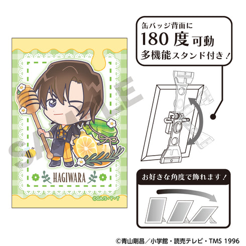 『名探偵コナン』アート缶バッジ 萩原研二 きゃらペコはちみつ