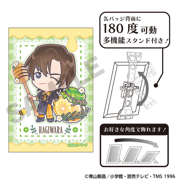 『名探偵コナン』アート缶バッジ 萩原研二 きゃらペコはちみつ