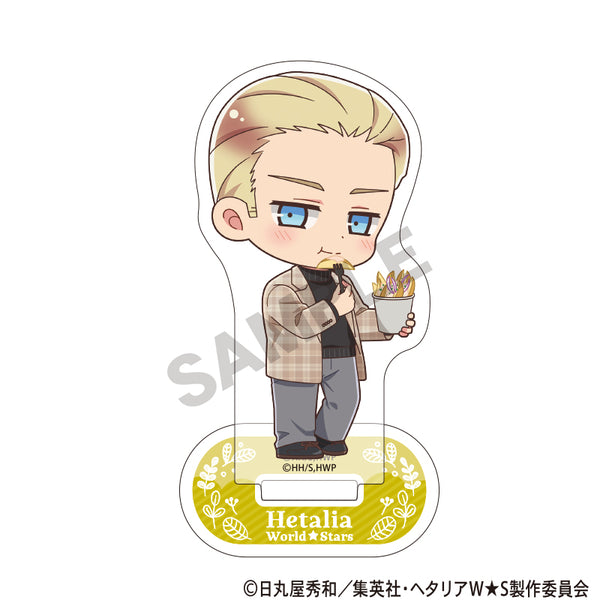 『ヘタリア World★Stars』アクリルスタンド ドイツ 食べ歩きグルメ ミニキャラ
