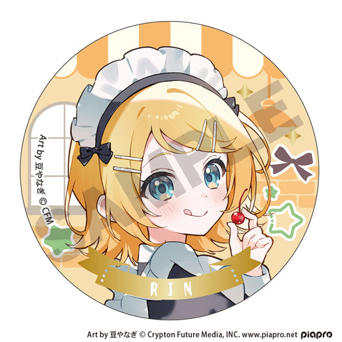 『初音ミク』箔押し缶バッジ レトロ喫茶【BOX】