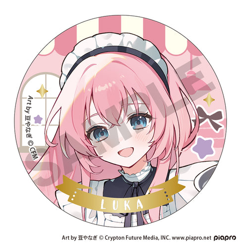 『初音ミク』箔押し缶バッジ レトロ喫茶【BOX】