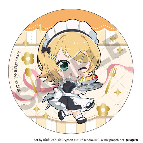 『初音ミク』箔押し缶バッジ レトロ喫茶【BOX】