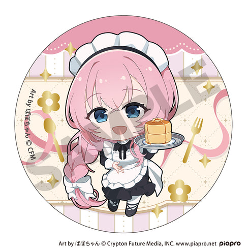 『初音ミク』箔押し缶バッジ レトロ喫茶【BOX】