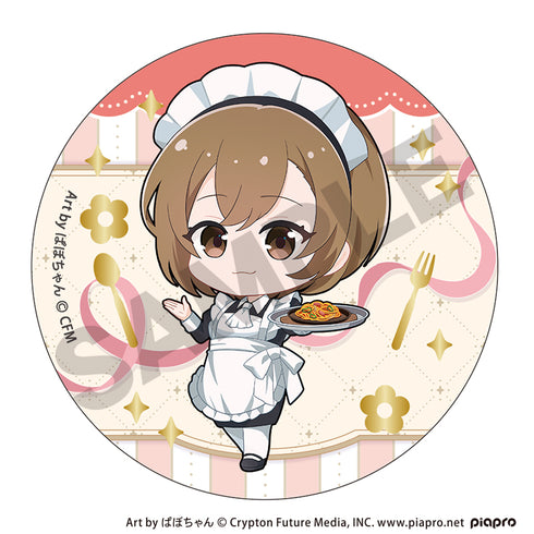 『初音ミク』箔押し缶バッジ レトロ喫茶【BOX】
