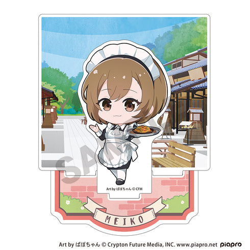 『初音ミク』ジオラマアクリルスタンド MEIKO レトロ喫茶 ミニキャラ