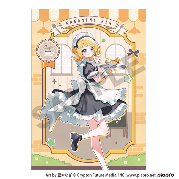 『初音ミク』シングルクリアファイル 鏡音リン レトロ喫茶