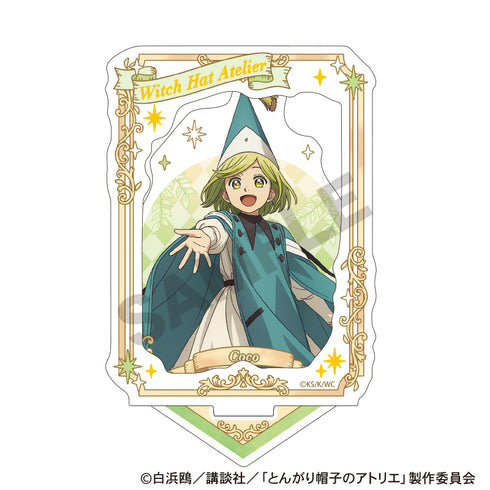 『とんがり帽子のアトリエ』額縁風箔押しアクリルスタンド_ココ