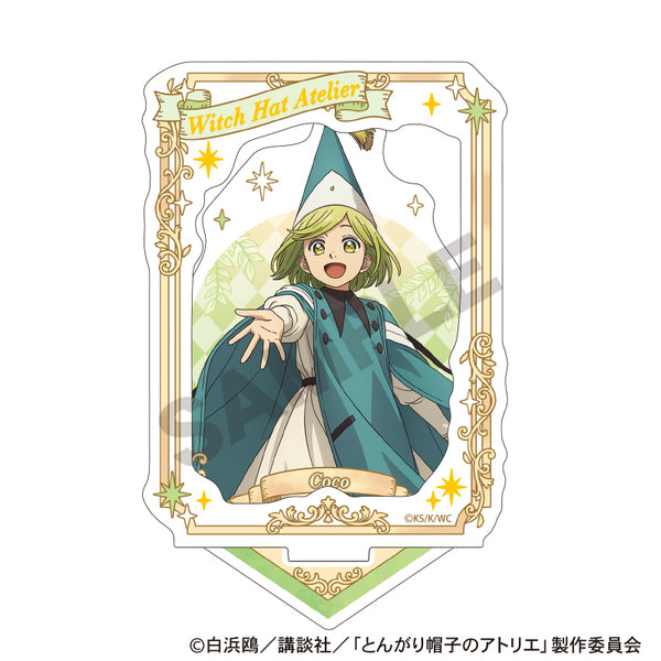 『とんがり帽子のアトリエ』額縁風箔押しアクリルスタンド_ココ