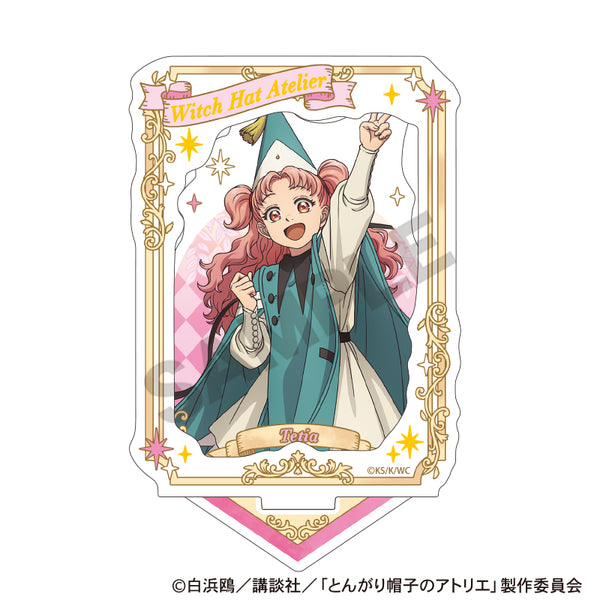 『とんがり帽子のアトリエ』額縁風箔押しアクリルスタンド_テティア