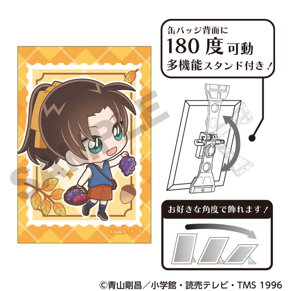 『名探偵コナン』アート缶バッジ 遠山和葉 きゃらくてぃぶ秋