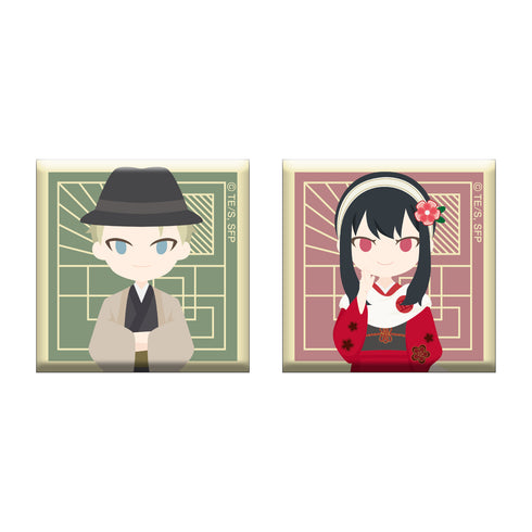 『SPY×FAMILY』スクエア缶バッジ2個セット/着物 ロイド・ヨル