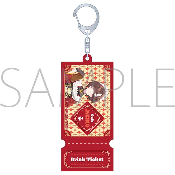 『初音ミクシリーズ』チケット風アクリルキーホルダー/E MEIKO 和風喫茶