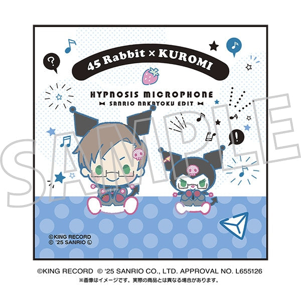 《Hypnosis Mic SANRIO NAKAYOKU EDIT》刺绣手巾/入间枪兔×克罗米