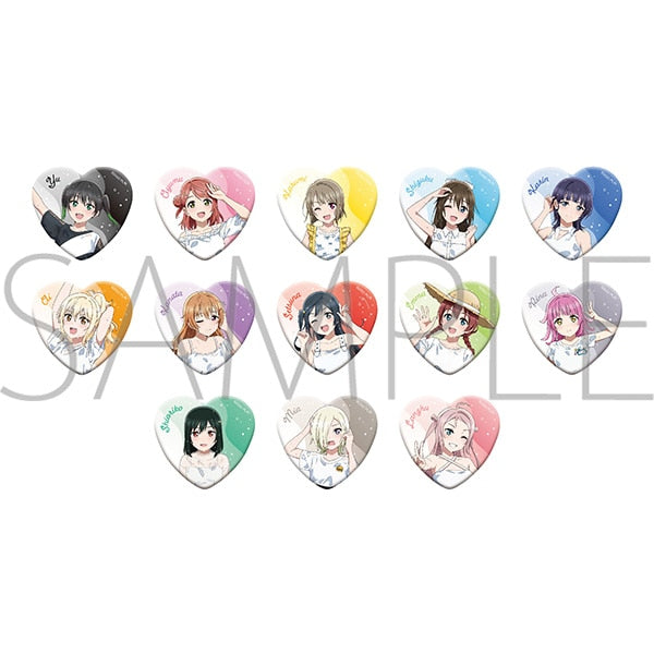 『ラブライブ!虹ヶ咲学園スクールアイドル同好会』ハート形キャラバッジコレクション【BOX】