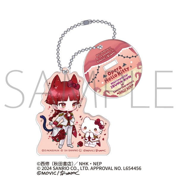 『魔入りました!入間くん×サンリオキャラクターズ』スタンド付きアクリルキーホルダー/オペラ×ハローキティ<DOLLY MIX(どーりーみっくす)>
