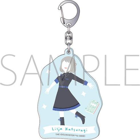 "Gakuen Idolmaster" Acrylic Keychain / Yuru Palette: Katsuragi Ririya