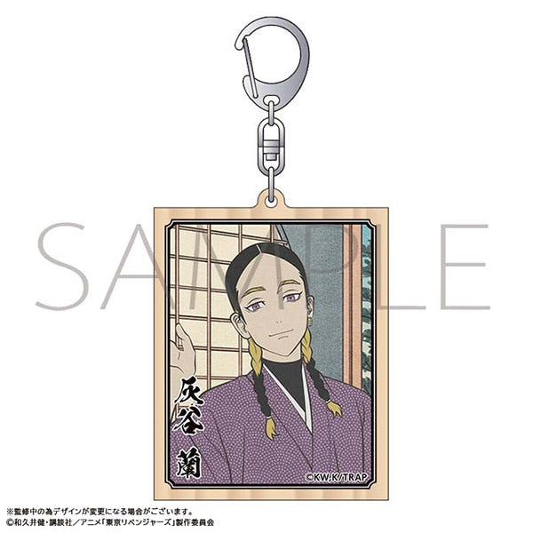 『東京リベンジャーズ』木札キーホルダー/灰谷 蘭 浮世絵