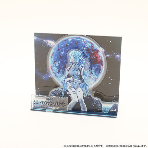 『エヴァンゲリオン』アクリルジオラマ/綾波レイ(ロングヘア)、ぱちんこシン・エヴァンゲリオン