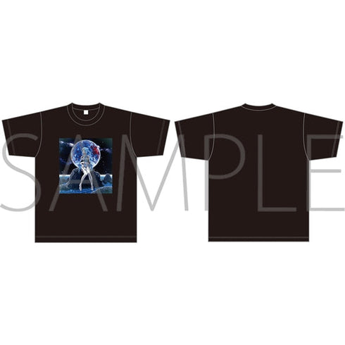 『エヴァンゲリオン』Tシャツ/綾波レイ(ロングヘア)(黒、フリーサイズ)、ぱちんこシン・エヴァンゲリオン