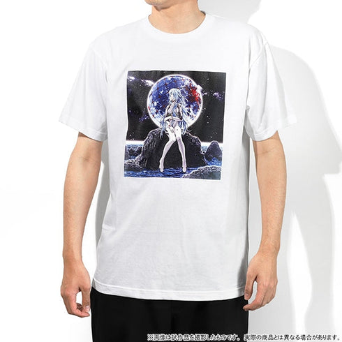 『エヴァンゲリオン』Tシャツ/綾波レイ(ロングヘア)(白、フリーサイズ)、ぱちんこシン・エヴァンゲリオン