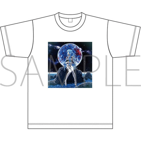 『エヴァンゲリオン』Tシャツ/綾波レイ(ロングヘア)(白、フリーサイズ)、ぱちんこシン・エヴァンゲリオン
