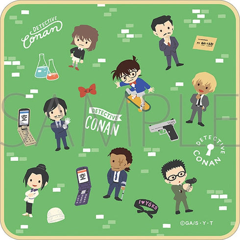"Detective Conan" Hand Towel / Yuru Palette E Design