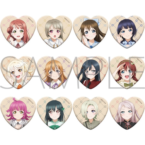 『ラブライブ!虹ヶ咲学園スクールアイドル同好会』ハート形キャラバッジコレクション【BOX】