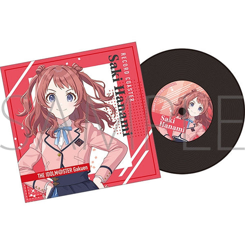 『学園アイドルマスター』レコード風コースター/花海咲季