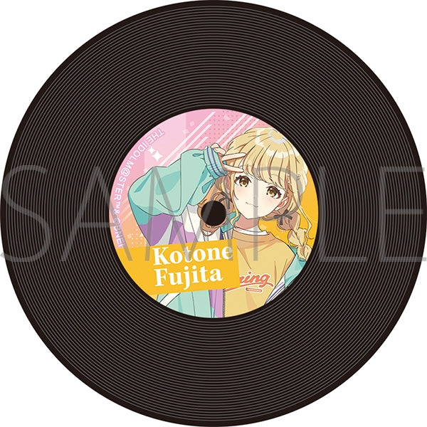 『学園アイドルマスター』レコード風コースター/藤田ことね