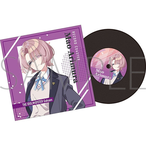 『学園アイドルマスター』レコード風コースター/有村麻央