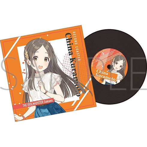『学園アイドルマスター』レコード風コースター/倉本千奈