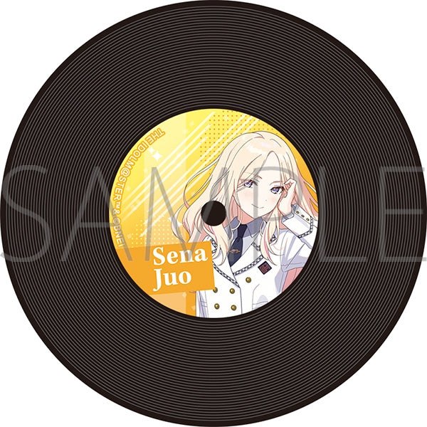 "Gakuen Idolmaster" Vinyl-Style Coaster / Tenoh Seina