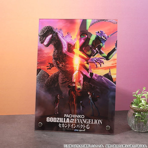 『エヴァンゲリオン』アクリルパネル/ポスタービジュアル、ゴジラ対セカンドインパクトG