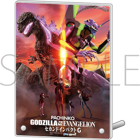『エヴァンゲリオン』アクリルパネル/ポスタービジュアル、ゴジラ対セカンドインパクトG