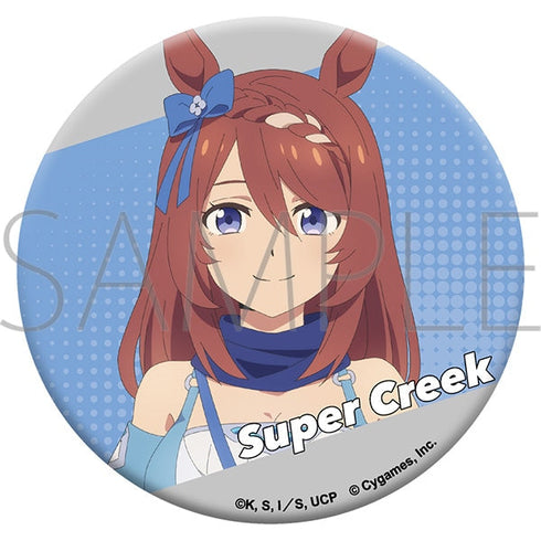 『ウマ娘 シンデレラグレイ』グリッター缶バッジ/スーパークリーク
