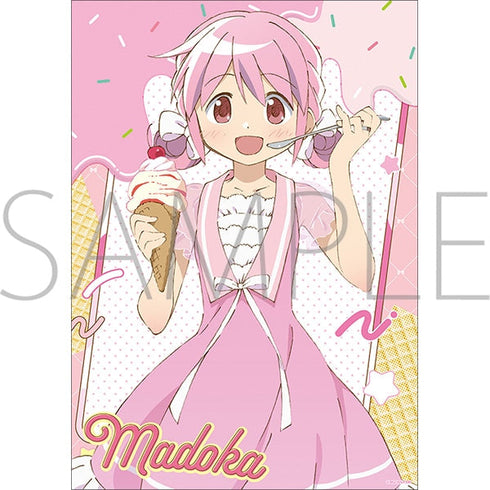 『魔法少女まどか☆マギカ』クリアポスター/鹿目まどか(ice cream PARTY)