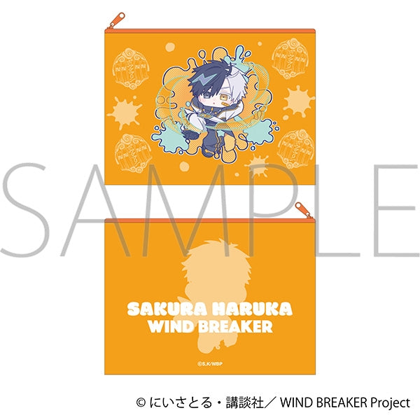 『WIND BREAKER』フラットポーチ/桜 遥 ぱすてるぽっぷ