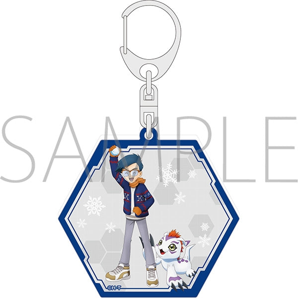 『デジモンアドベンチャー』ラメアクリルキーホルダー/城戸丈&ゴマモン