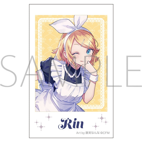 『初音ミクシリーズ』チェキプリント/鏡音リン メイド&執事 Art by 藤実なんな