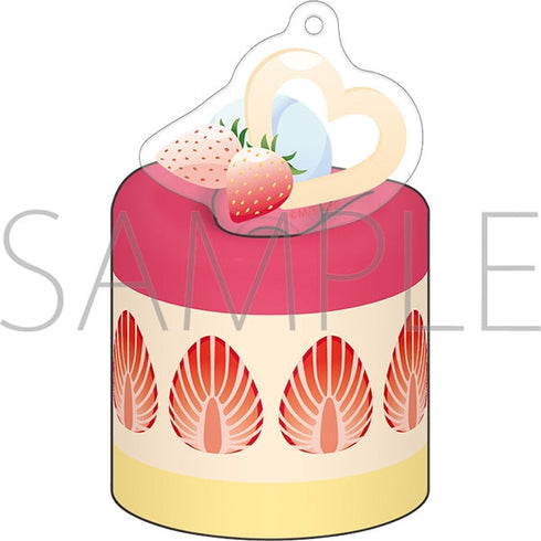 『夢色パティシエール』ケーキ風タオル&アクリルキーホルダーセット