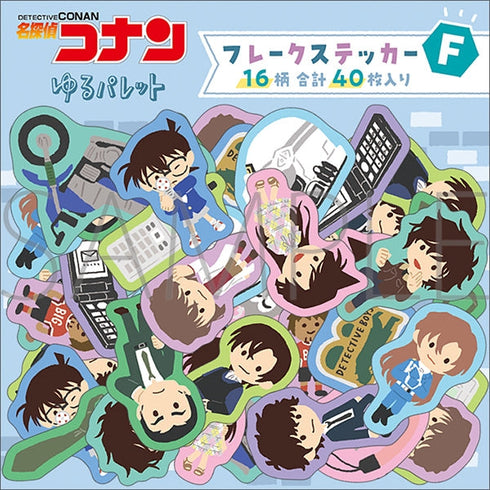 『名探偵コナン』フレークステッカー/ゆるパレット F柄