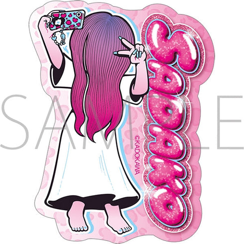 『貞子』ステッカー/自撮り