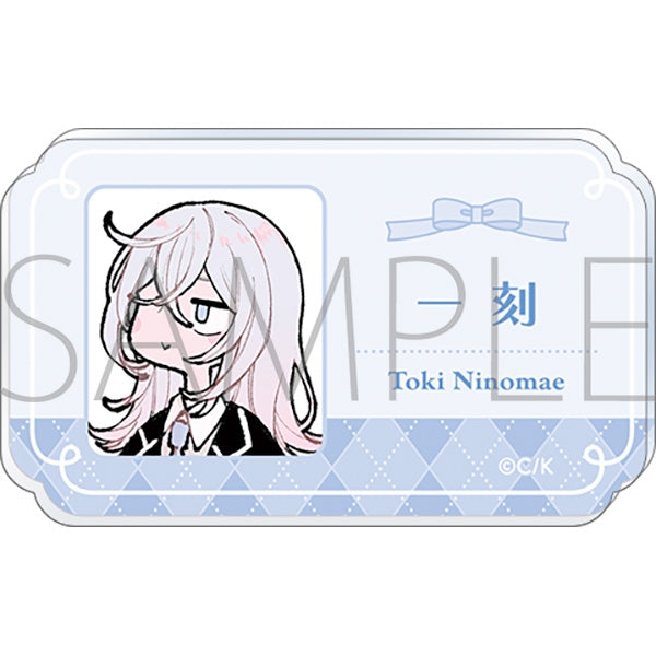 "Fall in Love, Deceptive Angels" Acrylic Name Badge / Ikkoku