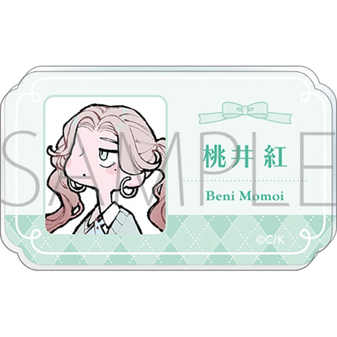 "Fall in Love, You Deceitful Angels" Acrylic Name Badge / Beni Momoi