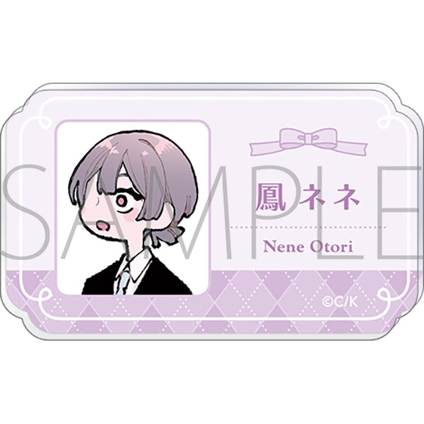 "Fall in Love, Deceptive Angels" Acrylic Name Badge / Nene Hou