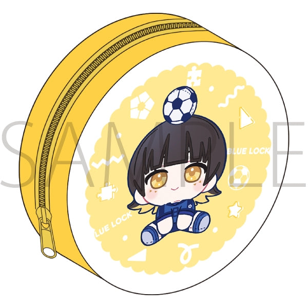 "Blue Lock Season 2" Round Pouch / Hachiraku Mawari Stitch-On Patch