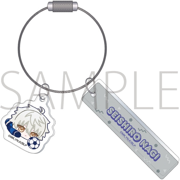 "Blue Lock Season 2" 2-Piece Acrylic Keychain Set / Seishiro Nagi Plushie Skip